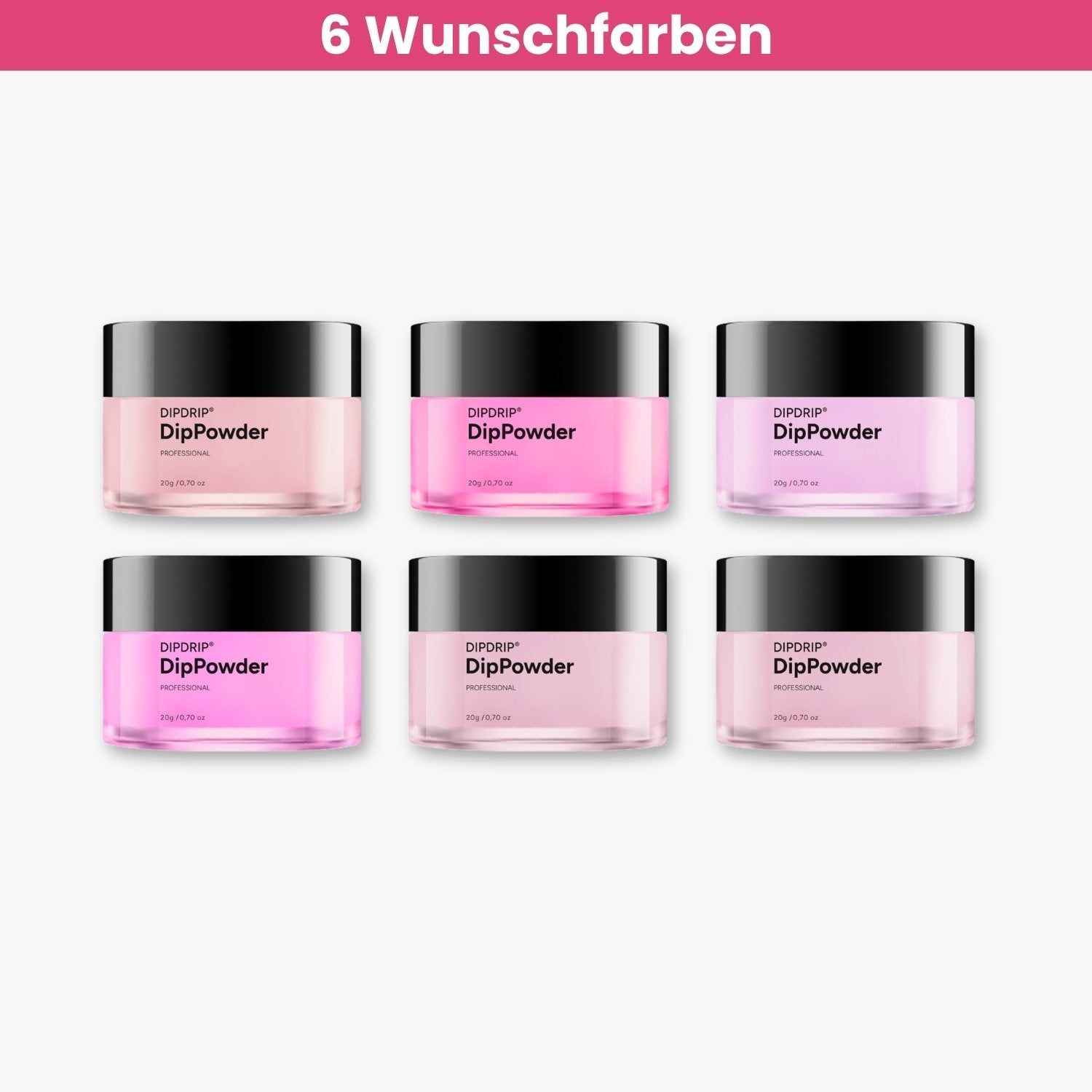6 Wunschfarben - Dipping Powder