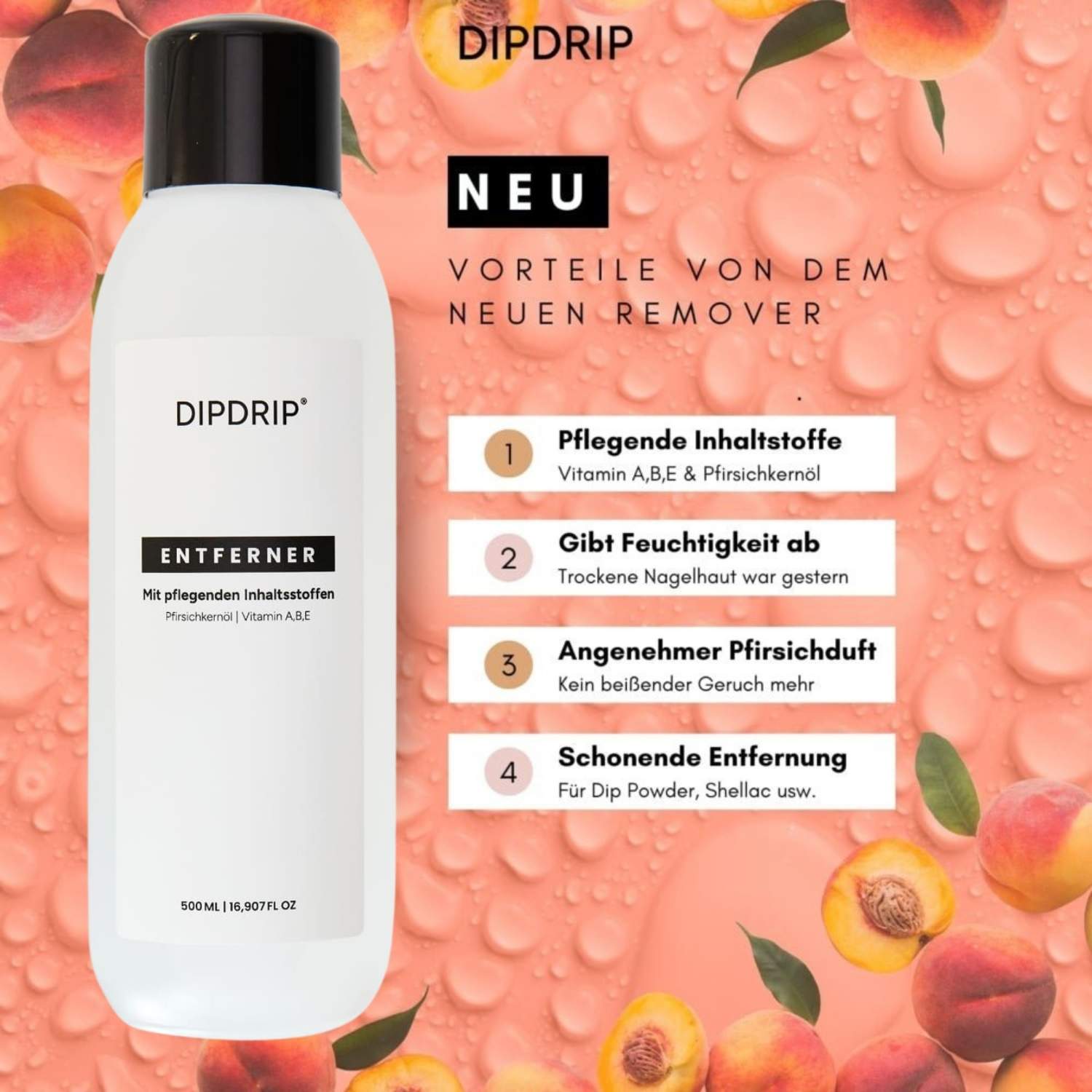 Remover Flüssigkeit 500ml - Dipping Powder